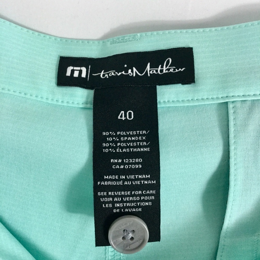 Travis Mathew Sand Harbor Short 9 Inch Heather Turquoise Size 40 NWT - Picture 3 of 7